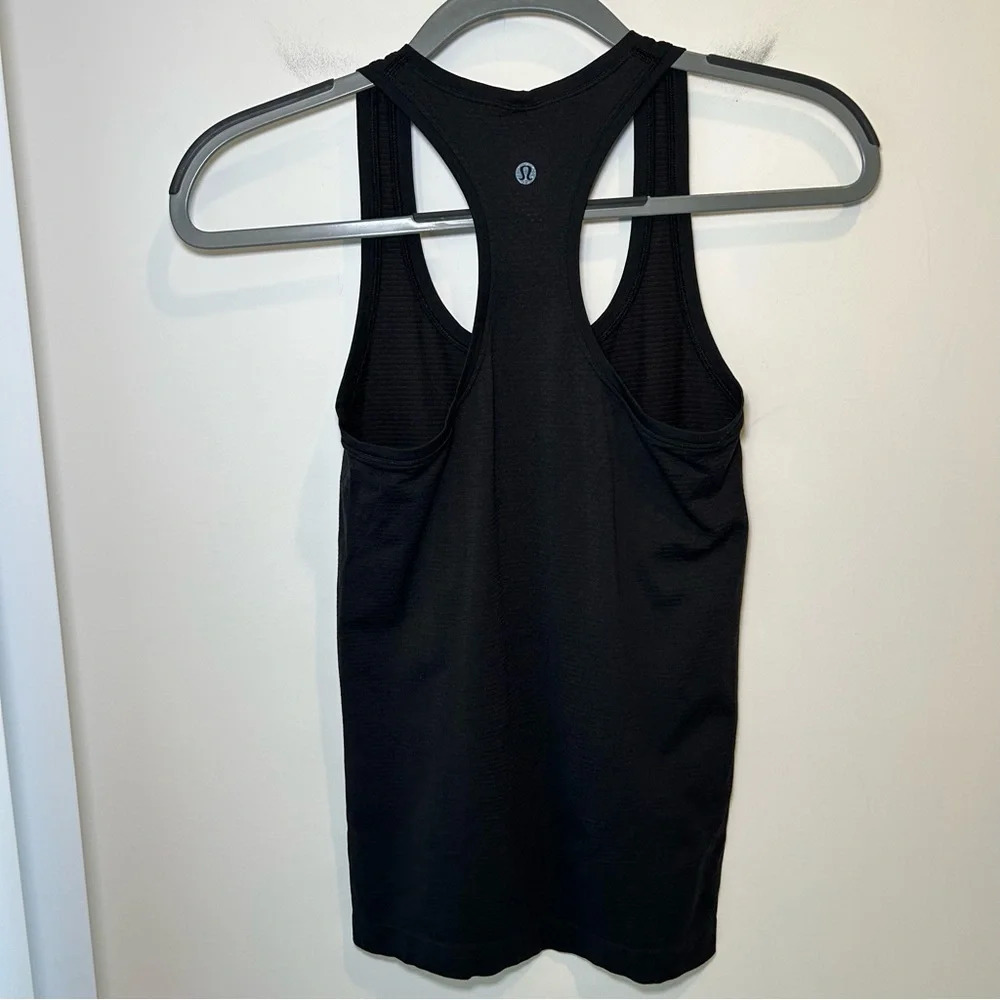 Lululemon Swiftly Tech Racerback Tank Top 2.0 *Hip Length Black Size 2 - Picture 6 of 7